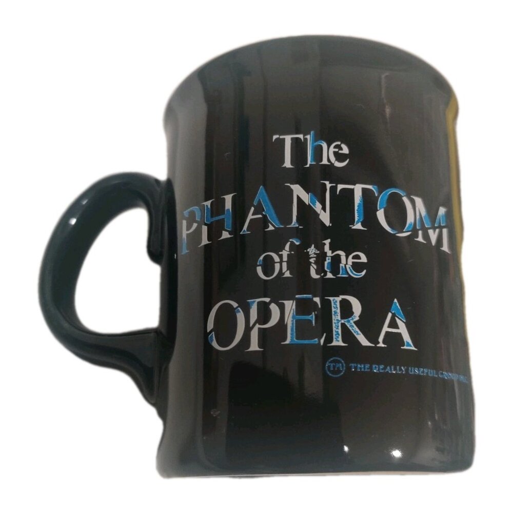 Vintage 1986 Phantom of the Opera Black Mask Coffee Mug by Really Useful Group